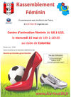 Rassemblement foot féminin Isère