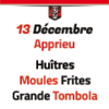 Journée Tombola - Huitres moules frites