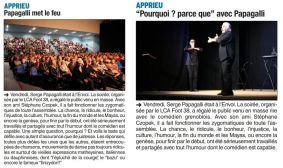 "Pourquoi ? parce que" avec Papagalli