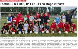 Les U10, U11 et U13 du LCA Foot 38 en stage intensif