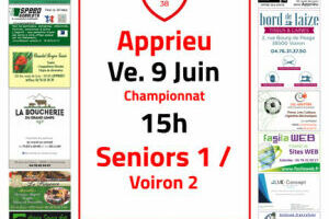 Nos supports de communication : les affiches de matchs