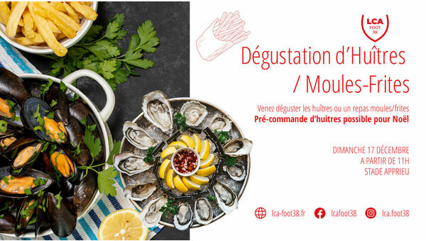 Dégustation d'Huîtres - Moules/Frites