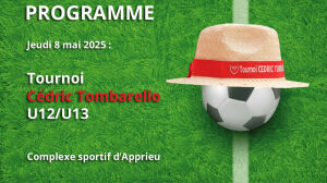 Tournoi U13 Cédric Tombarello - Le programme