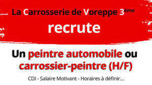 Offre d'emploi - Peintre automobile / Carrossier-peintre (H/F)
