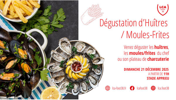 Dégustation d'Huîtres - Moules/Frites