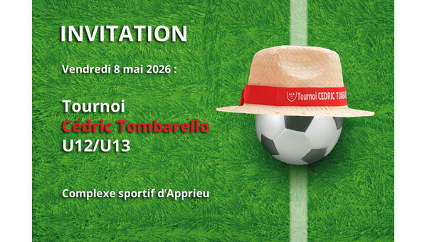 Invitation Tournoi Cédric Tombarello 2026