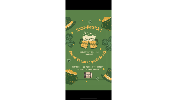 Saint-Patrick au Vin’tage !