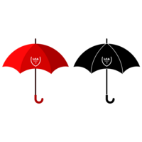 Parapluie Rouge / Noir
