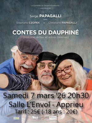 Spectacle Serge Papagalli - 7 Mars 2026 - Apprieu